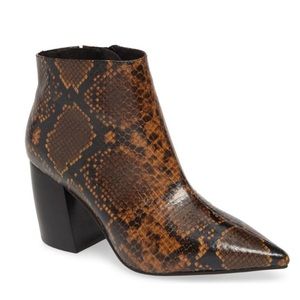 Jeffrey Campbel Snake Print Bootie